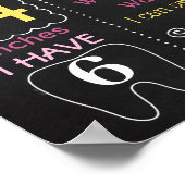 Poster Pink Flamant rose Anniversaire de fête (Coin)