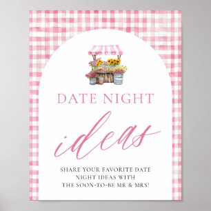 Poster Pink Fresh Hors Du Marché Date Idées De Nuit Signa