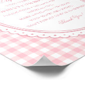 Poster Pink Gingham Coquette Bow Time Capsule Game (Coin)