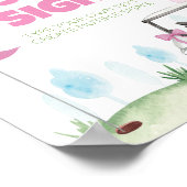 Poster Pink Golf Anniversaire Table de fête (Coin)