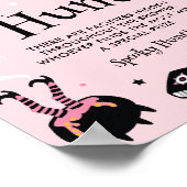 Poster Pink Halloween Baby Shower Pacifier Hunt Game (Coin)