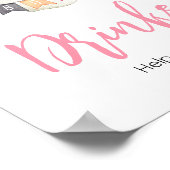 Poster Pink Halloween Ghost Little Boo Boo Baby showers B (Coin)