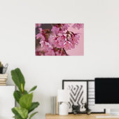 Poster "Pink Haze" en fleurs de cerisiers japonais (Bureau à domicile)