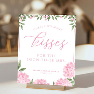 Poster Pink Hydrangea Devine Combien De Baisers Jeu De Do