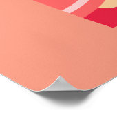 Poster Pink Kokeshi poupées japonaises (Coin)