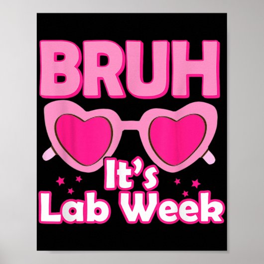 Poster Pink Lab Week 2024 Médicale Lab Science Lab Tech T (Devant)