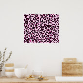 Poster Pink leopard (Cuisine)