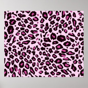 Poster Pink leopard