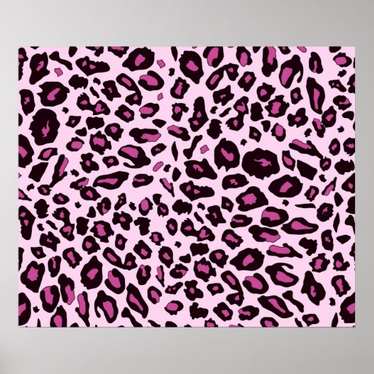 Poster Pink leopard (Devant)