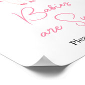 Poster Pink Little Boo Halloween Les bébés sont doux (Coin)