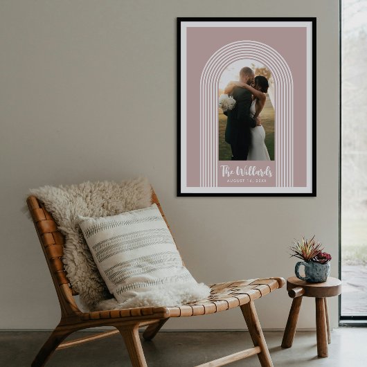Poster Pink Lombard Lines Arch Custom Photo Art Print
