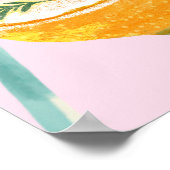 Poster Pink Margarita Custom BachelorParty Bienvenue (Coin)