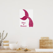 Poster Pink Mermaid (Cuisine)