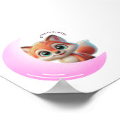 Poster Pink Moon Fox Wall Art (Coin)