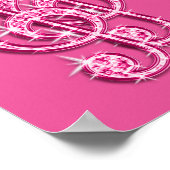 Poster Pink Music Note et Stiletto 75e anniversaire (Coin)