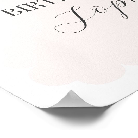 Poster Pink Nutcracker Ballet anniversaire bienvenue (Coin)