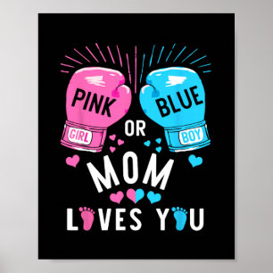 Poster Pink or Blue Maman Vous Aime Boxer Genre Révéler P