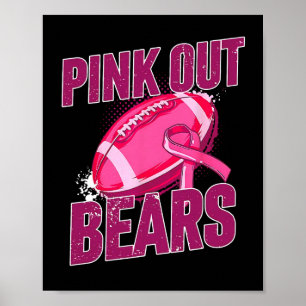 Poster Pink Out Football Tacker Cancer du sein