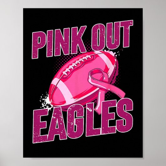Poster Pink Out Football Tacker Cancer du sein (Devant)