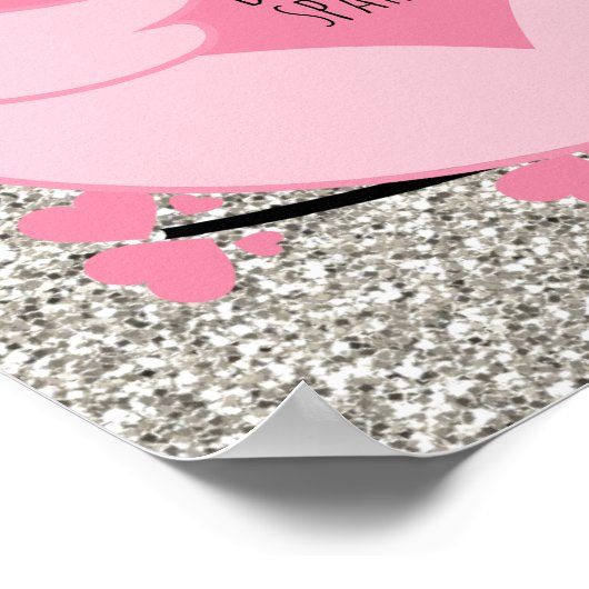 Poster Pink Owl Sparkle Quote (Coin)