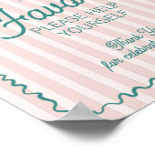 Poster Pink Palm Springs Pastel Beach Faveurs (Coin)