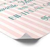 Poster Pink Palm Springs Souvenirs favoris avec anniversa (Coin)