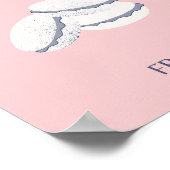 Poster Pink Paris Travel Art Pastel Preppy Macarons (Coin)