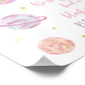 Poster Pink Pastel Galaxy Space Signet favori Anniversair (Coin)