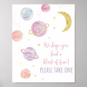 Poster Pink Pastel Galaxy Space Signet favori Anniversair (Devant)