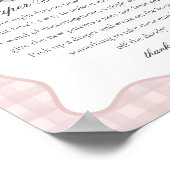 Poster Pink Pastel Little Boo Ghost Diaper Pensées (Coin)