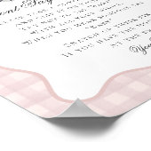 Poster Pink Pastel Little Boo Ghost Ne Dit Pas Baby Game (Coin)