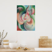 Poster Pink Pastelle par Georgia O'Keeffe - Abstraction (Cuisine)