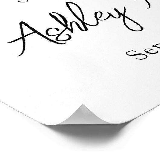 Poster Pink Pearl Bow Baptism Welcome  (Coin)