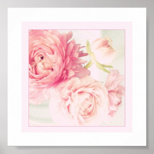 Poster Pink Peonies (Devant)