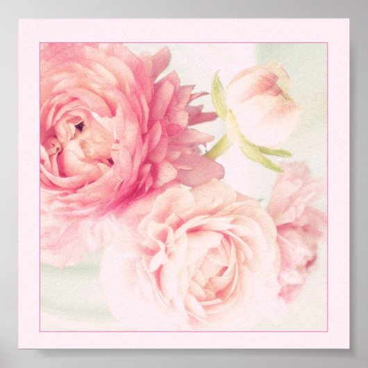 Poster Pink Peonies (Devant)