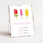 Poster Pink Popsicle Baby shower Maman Osa Bar<br><div class="desc">Faites de votre événement spécial avec ce Baby shower de fille avec notre joli et mignonette maman bar à imprimer signature avec adorable Sweets thème Baby shower. Téléchargez,  personnalisez et créez des souvenirs durables avec cette touche parfaite pour votre fête joyeuse ! BS786</div>