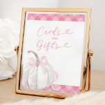 Poster Pink Preppy Citrouille Girl Cartes et cadeaux d'an<br><div class="desc">Pink Preppy Citrouille Girl Cartes et cadeaux d'anniversaire</div>