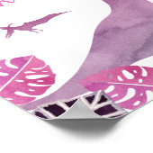 Poster Pink Purple Adopter Un Dinosaure Signal D'Annivers (Coin)