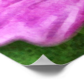 Poster Pink Purple Cosmos Fleur Art Photographique Imprim (Coin)