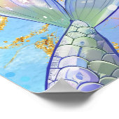 Poster Pink Purple Glitter Mermaids 12th Birthday Welcome (Coin)