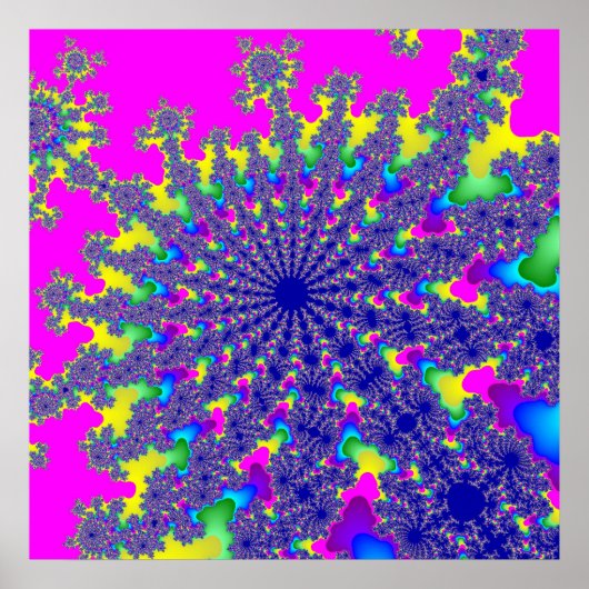 Poster Pink Rainbow Burn (Devant)