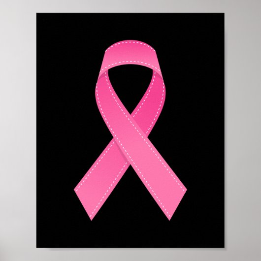 Poster Pink Ribbon Survivant de la sensibilisation au can (Devant)