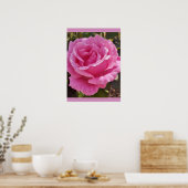 Poster Pink Rose Roses Flower Garden Perfume Delight (Cuisine)