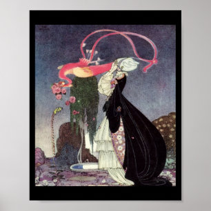 Poster Pink Roses from a Peacock