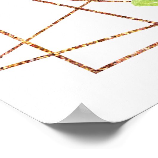 Poster Pink Roses with Foliage Bridal Shower Welcome (Coin)