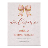 Poster Pink Sakura Ribbon – Japanese-Inspired (Devant)