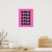 Poster Pink Sale Sign, Boutique, Boutique (Cuisine)