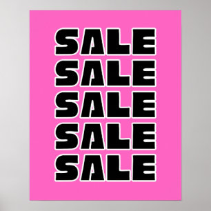 Poster Pink Sale Sign, Boutique, Boutique
