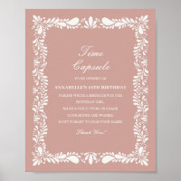 Pink Talavera Carrelage Temps Capsule Baby Anniver