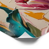 Poster pink tulips wall art (Coin)